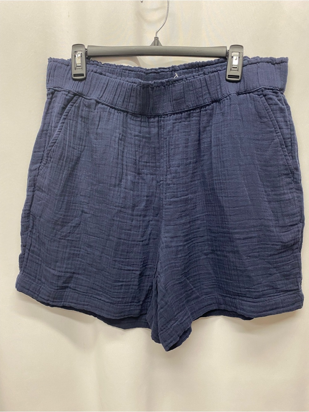Talbots shorts size 1x navy blue pull on cotton pockets comfort new with tags